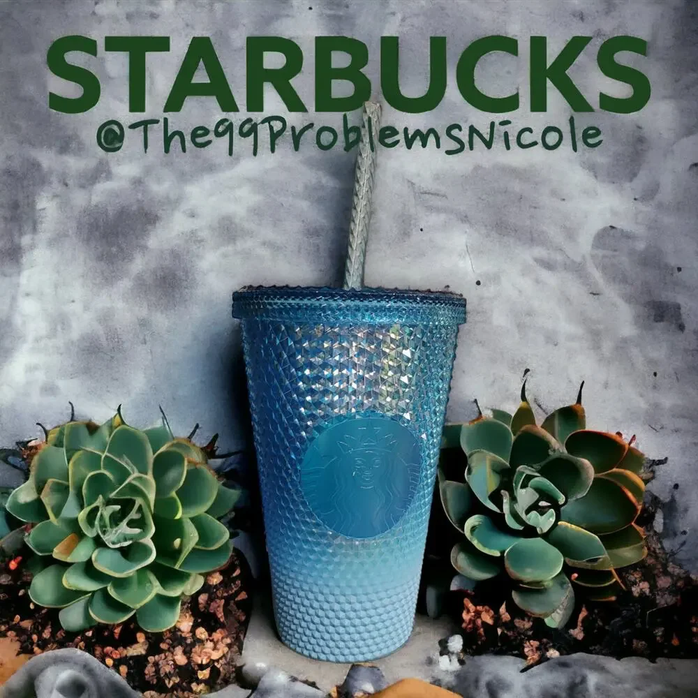 Starbucks Blue Ombre Jeweled Grande Tumbler